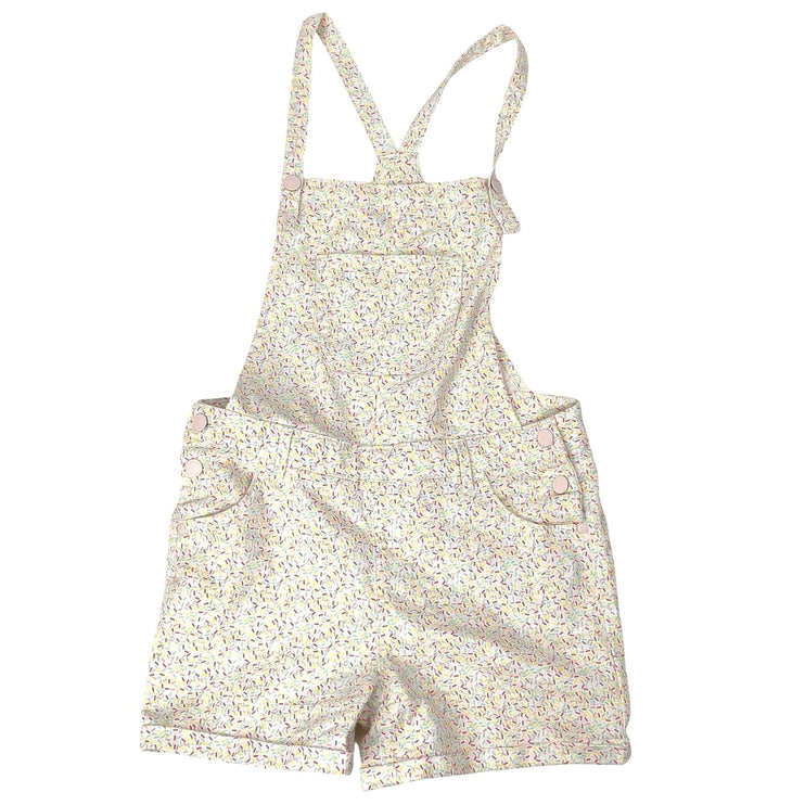Art Class Kids Girls Multicolor Sprinkles Shortalls Overalls Romper Shorts Sz XL