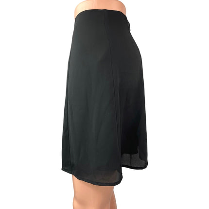 Aritzia Sunday Best Black Zipper High Waist Straight A-line Mini Skirt Size S