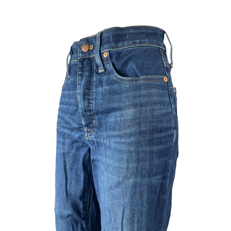 Madewell Women's Medium Blue Wash High Rise Skinny Tapered Denim Jeans Pants 27