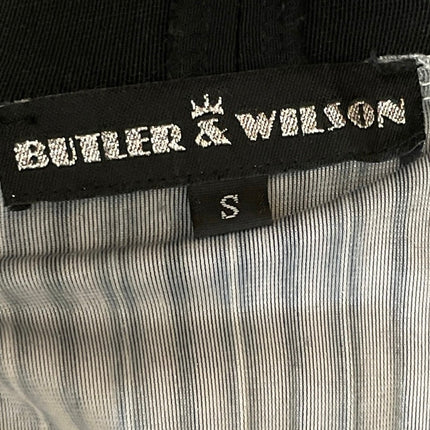 Butler & Wilson Womens Black Green Ombre Pleated Flowy A-Line Midi Skirt Size S
