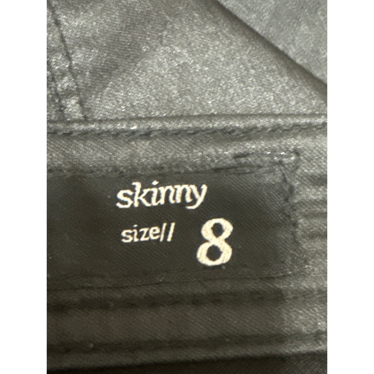 JayJays Women's Black Mid Rise Stretch Casual Slim Skinny Trousers Pants Size 8