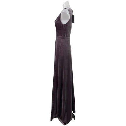 NEW Lulus Beautiful Night Dusty Purple Velvet Sleeveless Maxi Bridesmaid Dress S