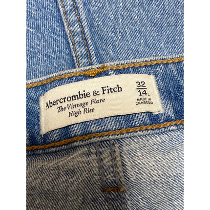 Abercrombie & Fitch The Vintage Flare Blue High Rise Bootcut Denim Jeans Size 32