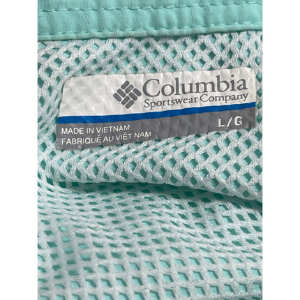 Columbia PFG Bahama II Men's Green Collared Short Sleeve Button Down Shirt Top L