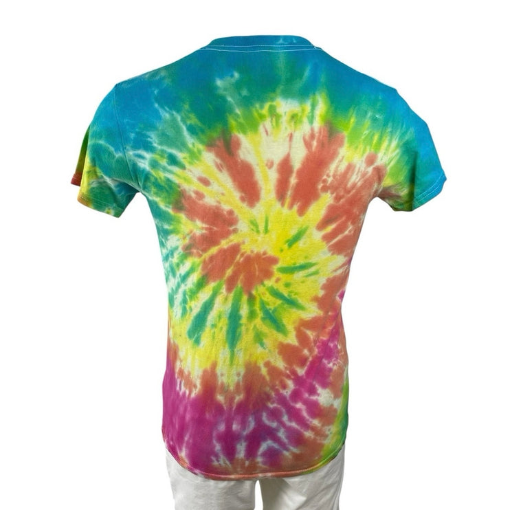 Guns N' Roses Men's Tie Dye Hippie Short Sleeve Crew Neck T Shirt Tee Top Size S