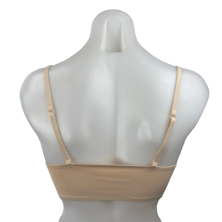 Free People Intimately Cream Nude Adjustable Longline Neo Bralette Bra Size XS