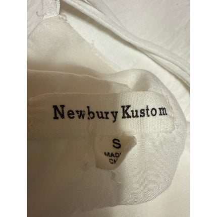 Newbury Kustom White Sleeveless Cami Camisole Racerback V-Neck Tank Top Size S