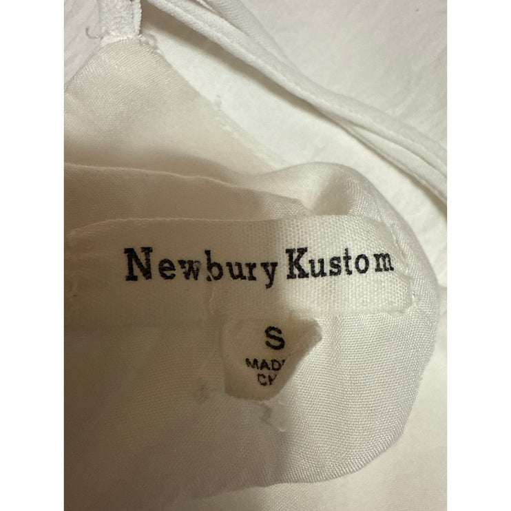 Newbury Kustom White Sleeveless Cami Camisole Racerback V-Neck Tank Top Size S