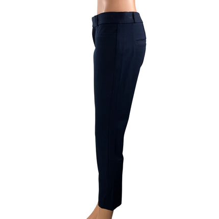 Banana Republic Women Blue Mid Rise Skinny Cropped Trousers Pants Size 2P
