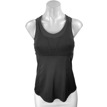 Lululemon Black Sleeveless Built In Sports Bra Yoga Athletic Tank Top Size 2