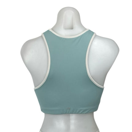Splits59 Blue Green Sleeveless Racerback Fitness Workout Sports Bra Tank Top M