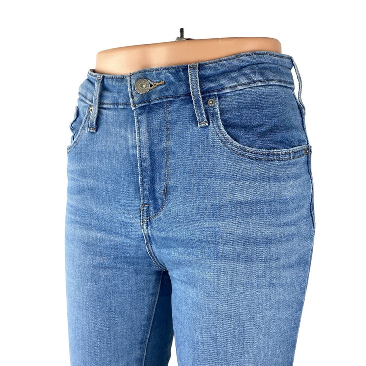 Levi's 725 High Rise Bootcut Women's Blue Medium Wash Flare Denim Jeans Size 26