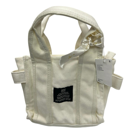 NEW Urban Outfitters BDG Serena White Canvas Zipper Mini Tote Bag Handbag OS