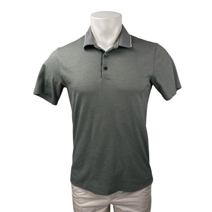 Theory Men's Gray Short Sleeve Collared Performance Golf Polo Shirt Top Size M