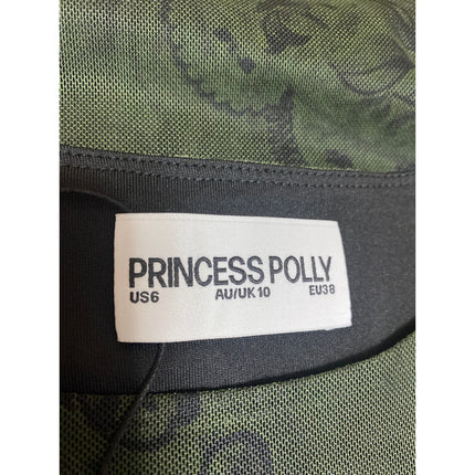 NEW Princess Polly Matilde Green Floral Sleeveless Crop Top & Mini Skirt Set 6