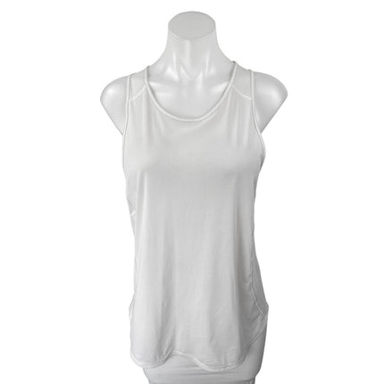 Lululemon White Sleeveless Mesh Yoga Workout Running Athletic Tank Top Size OS