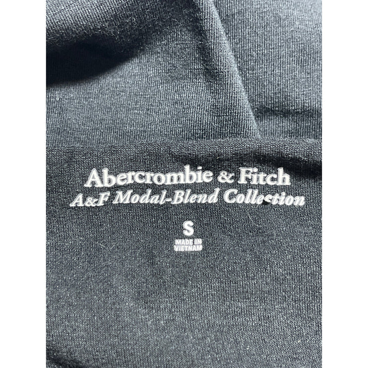 Abercrombie & Fitch Black Long Sleeve Corset Bustier Thong Bodysuit Top Size S