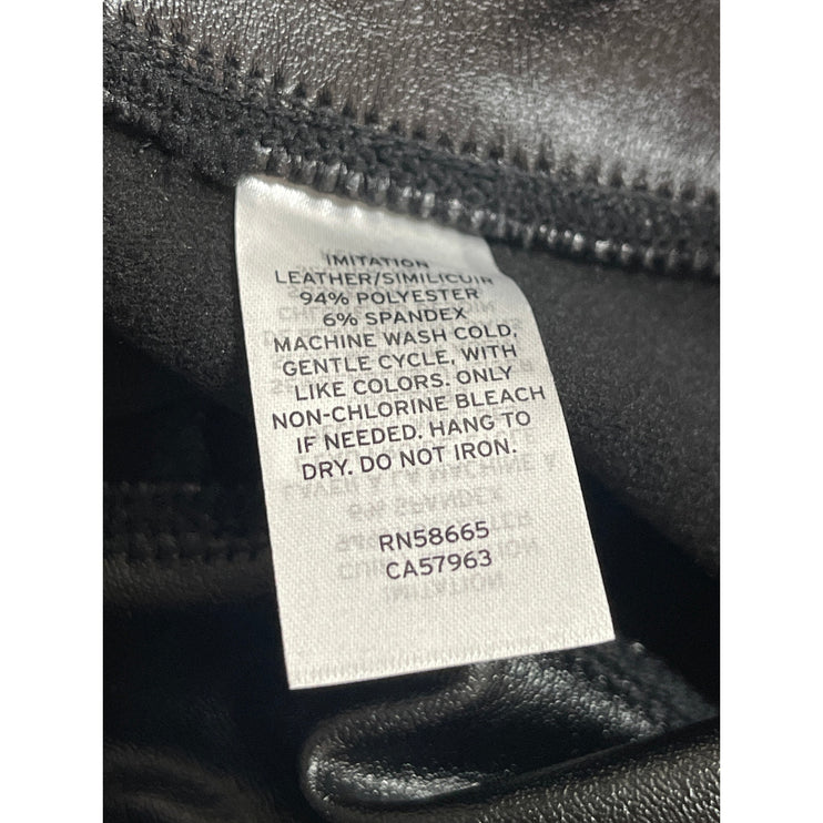 NEW BP. Women's Black Faux Leather Vegan High Waisted Leggings Pants Size L