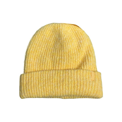 NEW Ripcurl Classic Surf Tall Women's Yellow Wool Rib Knit Bonnet Beanie OS
