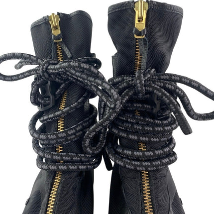 Nike SF Air Force 1 Womens Black High Top Zipper Rope Trainers Sneakers Boots 12