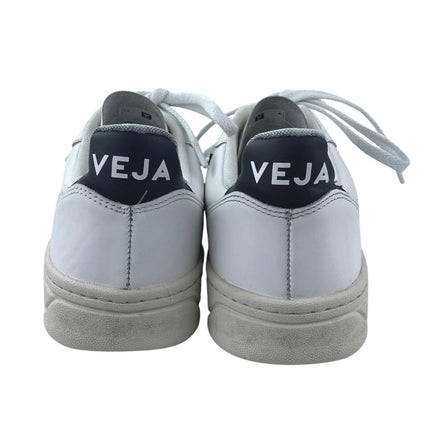 Veja V-10 Women's White Leather Low Top Lace Up Athletic Sneakers Shoes Size 8