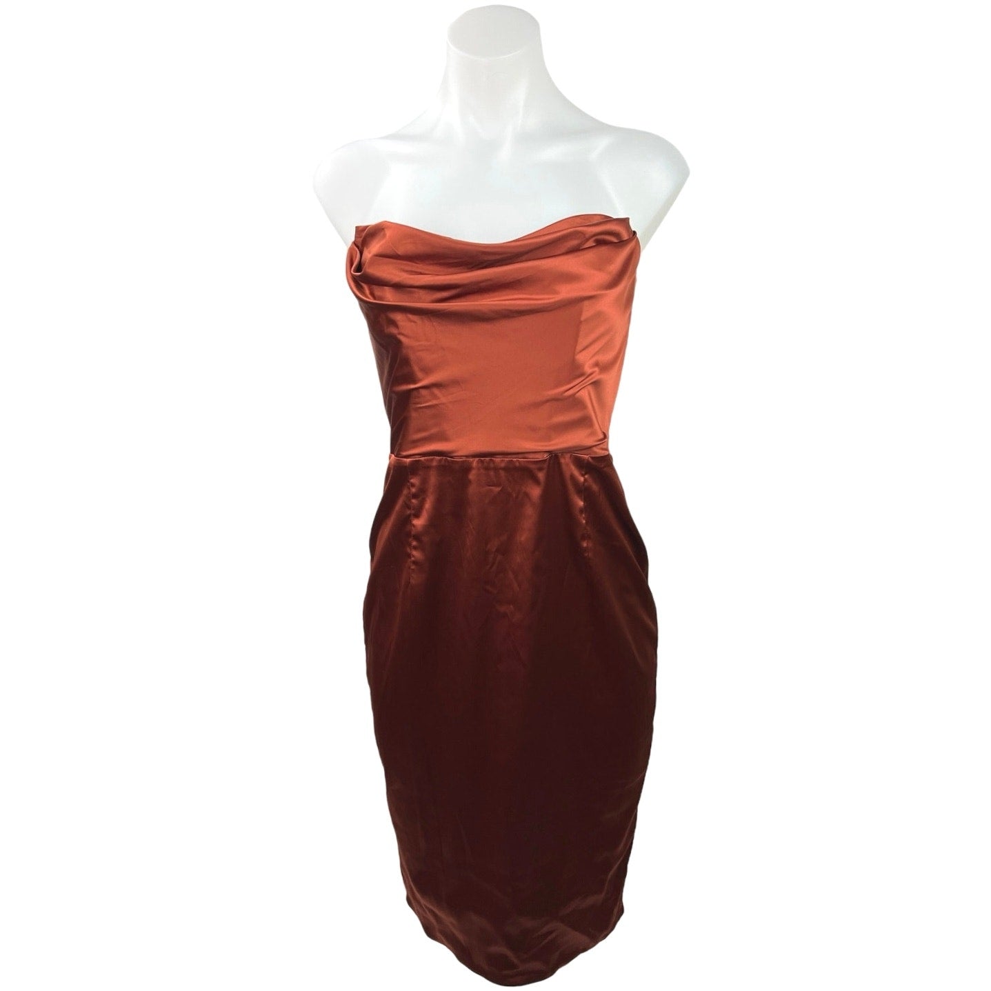 oh polly satin dress orange Princess Polly Zabbarra Off The Shoulder Satin Mini Dress - Orange - 25% Off