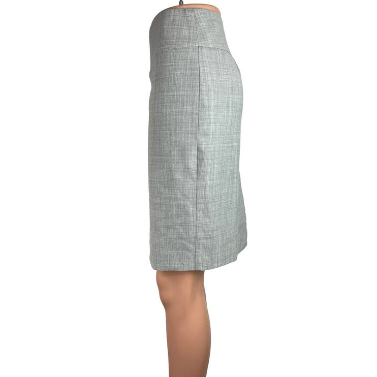 Express Design Studio Gray Straight Pencil Knee Length Career Office Skirt Sz 2