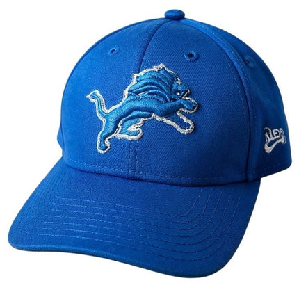 New Era NFL Men's Blue Detroit Lions Football Team Embroidered Cap Hat One Size
