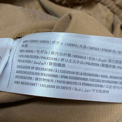 Abercrombie & Fitch Brown Tan Baggy Tapered Barrel Carrot Trousers Pants Size S