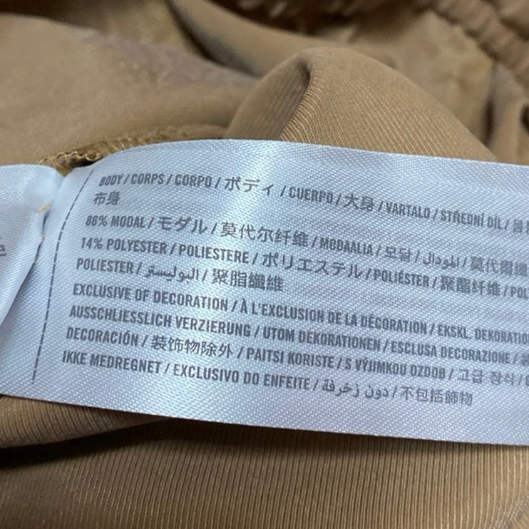 Abercrombie & Fitch Brown Tan Baggy Tapered Barrel Carrot Trousers Pants Size S