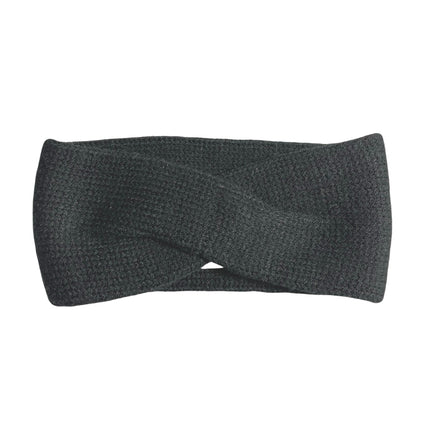 Aritzia Sunday Best Womens Black Waffle Knit Gym Athletic Activewear Headband OS