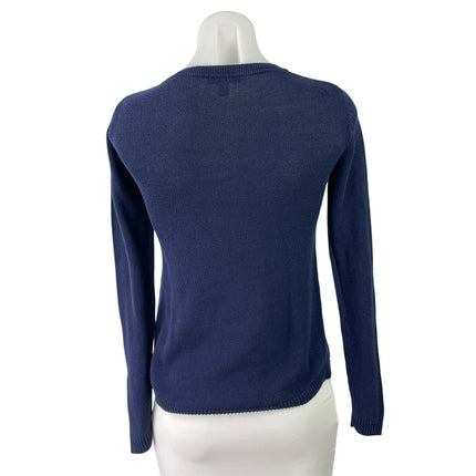 Lilly Pulitzer Womens Blue Long Sleeve Button Henley Pullover Sweater Top Sz XS