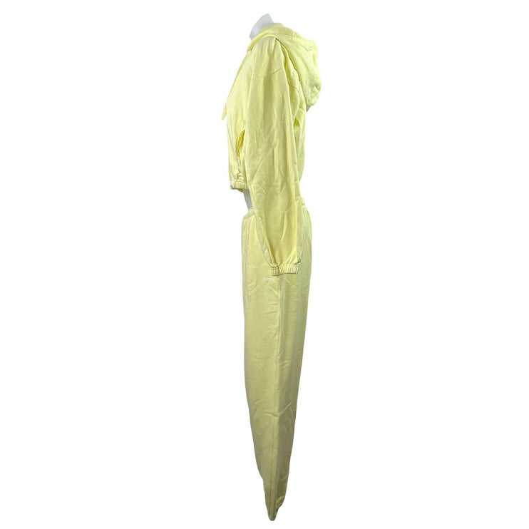 Gymshark Women's Yellow Activewear Hoodie Hooded & Jogger Lounge Pant Sets Sz M