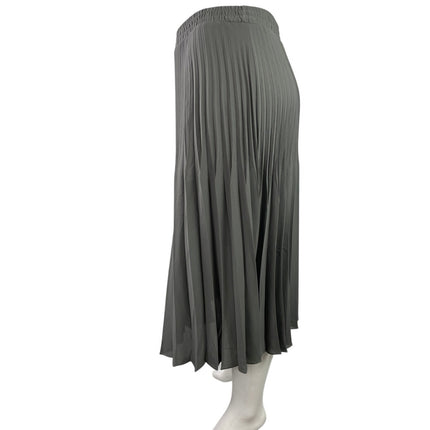 NEW Max Studio Women's Green Pleated High Waisted Maxi Flared A-Line Skirt Sz XL