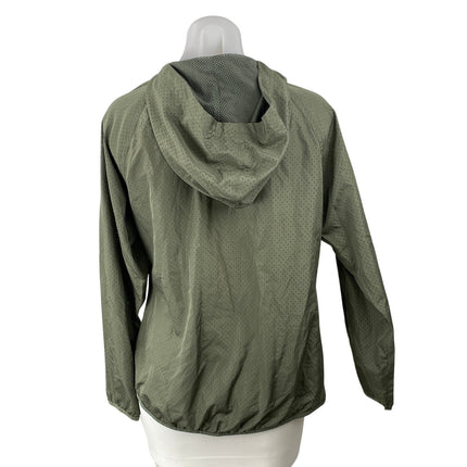 Old Navy Active Women's Green Hoodie Hooded Half Zip Athletic Track Jacket Sz S