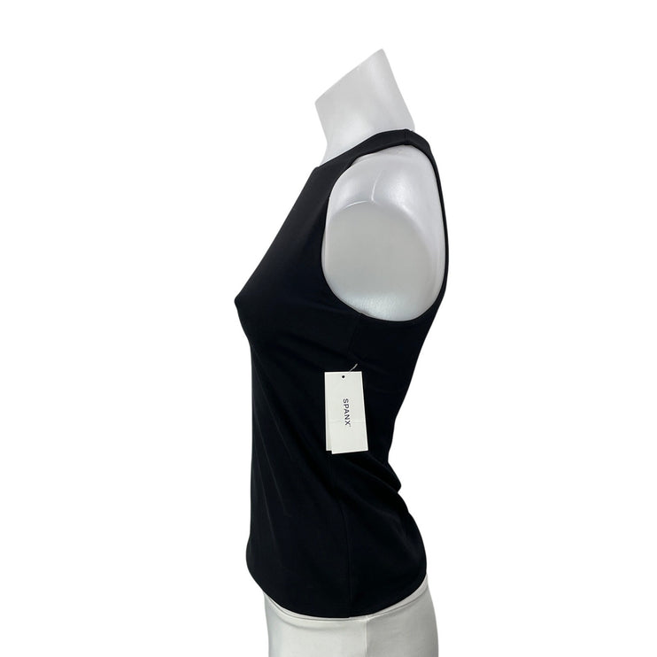 NEW Spanx Women's Black Sleeveless Smoothing Jersey Racerback Tank Top Size S