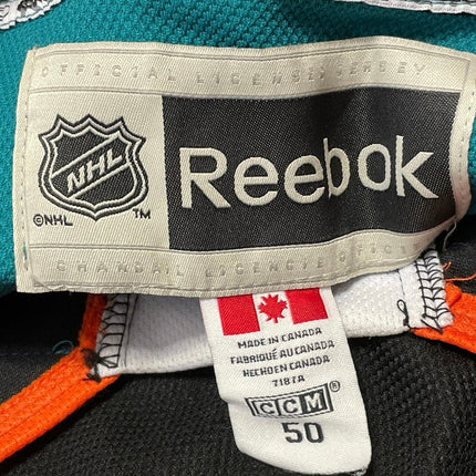 Reebok NHL San Jose Sharks 2015 Stadium Series Men's Teal Black Hockey Jersey 50
