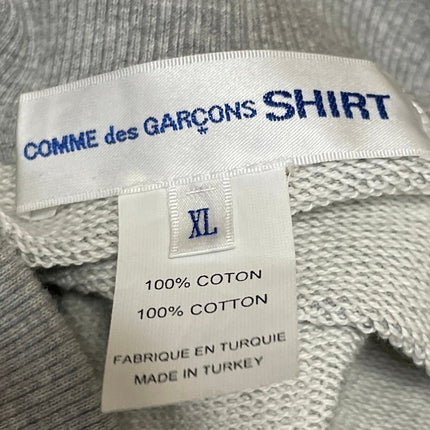 Comme Des Garcons x KAWS Men's Gray Graphic Zip Up Sweatshirt Jacket Size XL