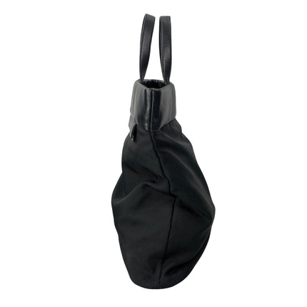 Tumi Women's Black Leather Nylon Travel Laptop Tote Shoulder Handbag Size OS