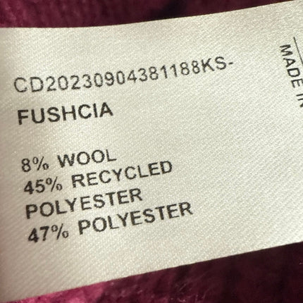 Cider Pink Wool Sequin Long Sleeve Knit 2pc Sweater Skirt Matching Set Size XS