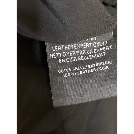 NEW Lamarque Yasmine 100% Leather Black Ruched Sleeveless Cami Crop Tank Top XL