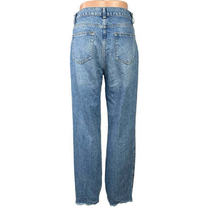 Reformation Val 90s Mid Rise Straight Leg Women's Blue Denim Jeans Size 25