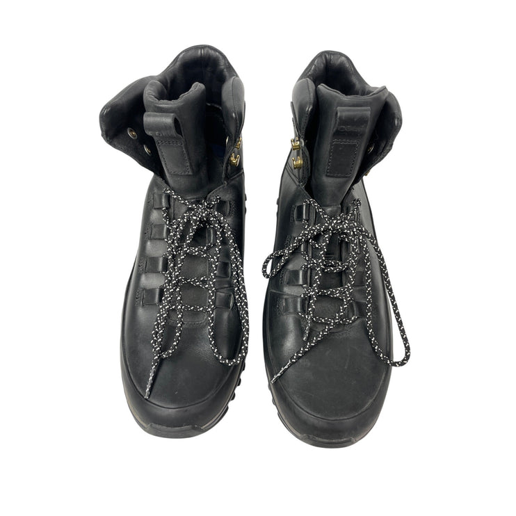 Cole Haan Zero Grand Explore Black Leather Lace Up Round Toe Hiking Boots Sz 10