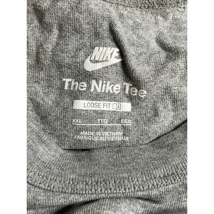 Nike Men's Gray Logo Embroidered Long Sleeve Pocket T Shirt Tee Top Size XXL