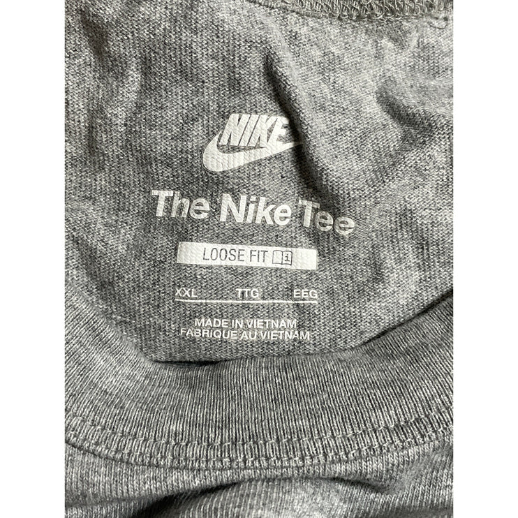 Nike Men's Gray Logo Embroidered Long Sleeve Pocket T Shirt Tee Top Size XXL