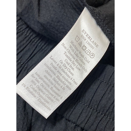 NEW Everlane The Seersucker Women's Black High Waisted Boxer Athletic Shorts S