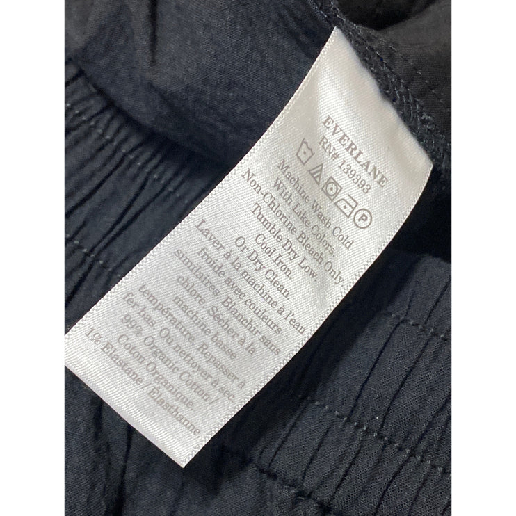 NEW Everlane The Seersucker Women's Black High Waisted Boxer Athletic Shorts S