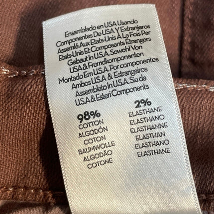 Mother Superior Women's Brown High Waisted Wide Leg Denim Jeans Pants Size 24
