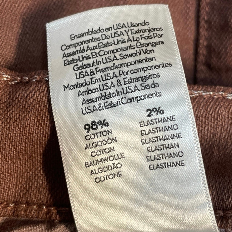 Mother Superior Women's Brown High Waisted Wide Leg Denim Jeans Pants Size 24