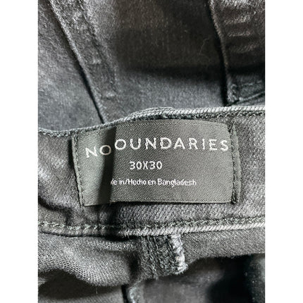 No Boundaries Women's Black High Waisted Classic Skinny Denim Jeans Pants 30x30